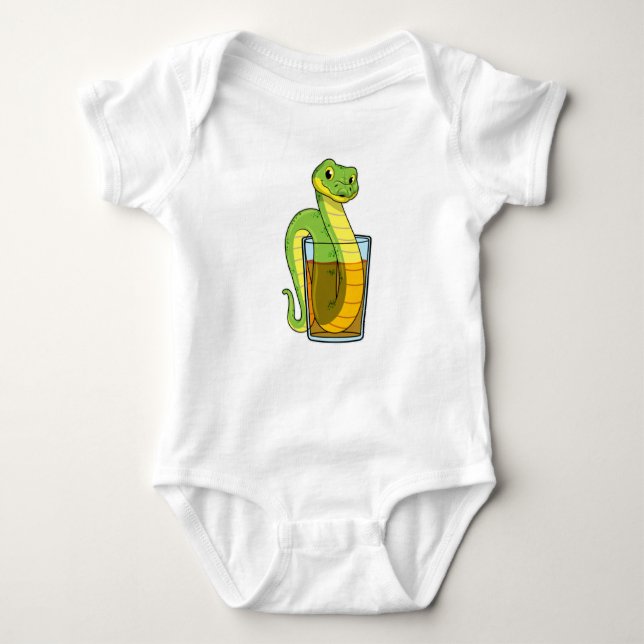 Snake with Juice Baby Bodysuit (Front)