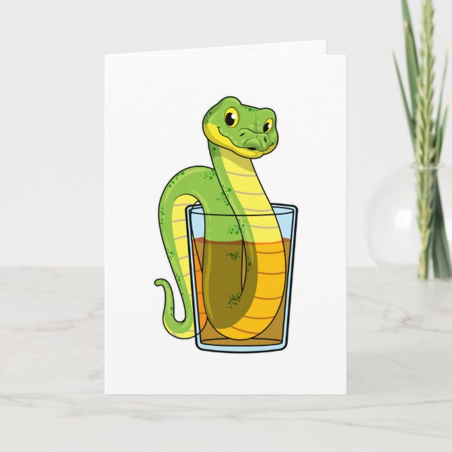 Snake with Juice Card (Front)