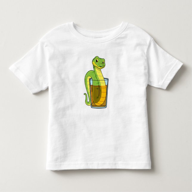 Snake with Juice Toddler T-Shirt (Front)
