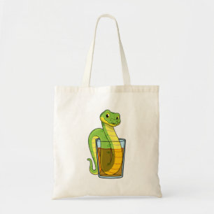 Snake with Juice Tote Bag