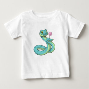 Snake with Lollipop Baby T-Shirt