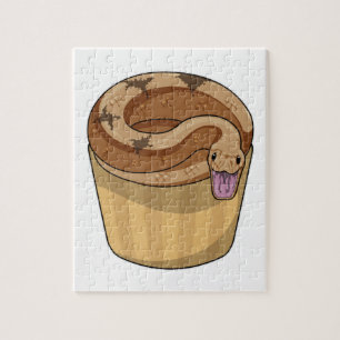Snake with Muffin Jigsaw Puzzle