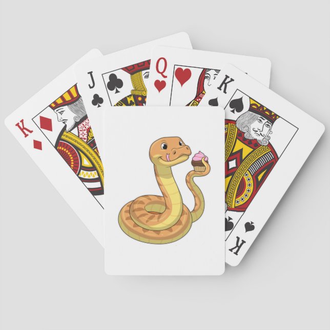 Snake with Muffin Playing Cards (Back)