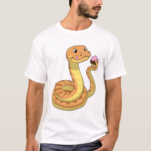 Snake with Muffin T-Shirt (Front)