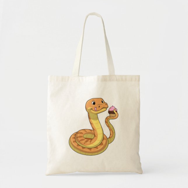 Snake with Muffin Tote Bag (Front)