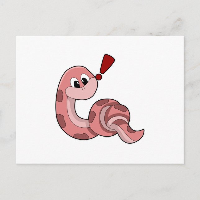 Snake with red Stains Postcard (Front)