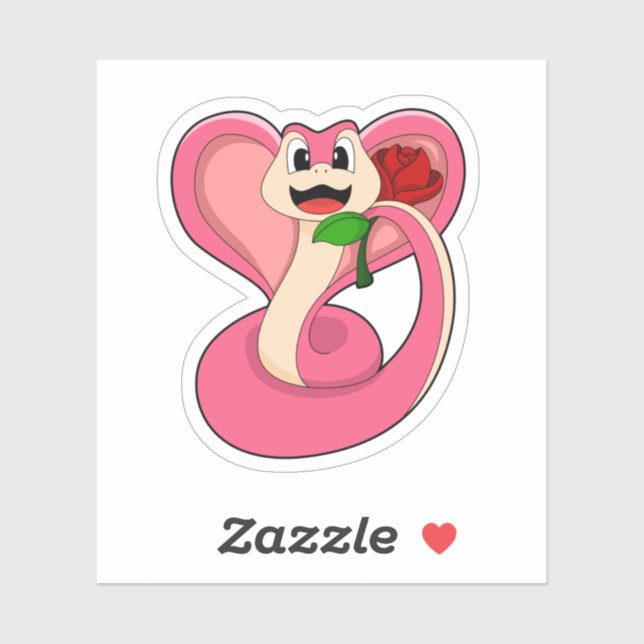 Snake with Rose (Sheet)