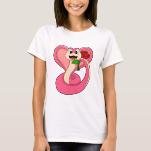Snake with Rose T-Shirt
