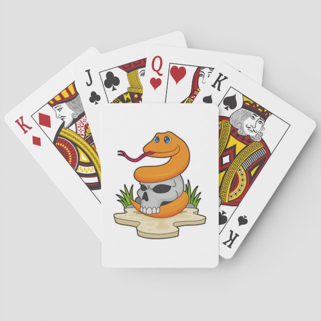 Snake with Skull Playing Cards (Back)