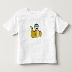 Snake with Swimming goggles Toddler T-Shirt