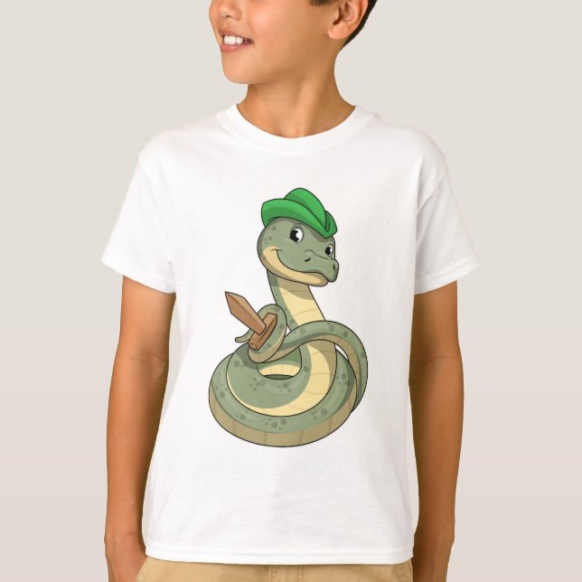 Snake with Sword T-Shirt (Front)