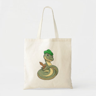 Snake with Sword Tote Bag