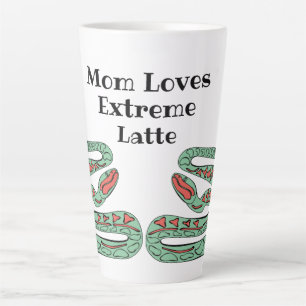 Snake World: Mum Loves Extreme Latte. Latte Mug