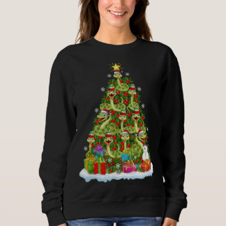Snake Xmas Tree Lighting Santa Snake Christmas Sweatshirt
