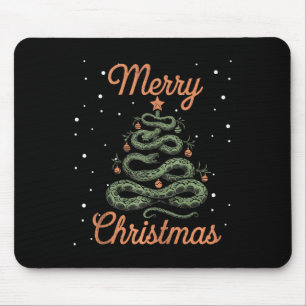 Snake Xmas Tree Snakes Christmas Tree Merry Christ Mouse Pad