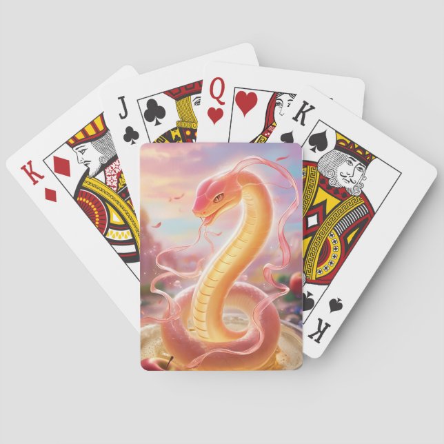 Snake Year 2025: Embracing Luck and Prosperity Playing Cards (Back)