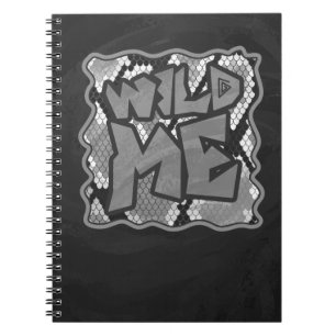 Snake Yellow and Gold Print Notebook