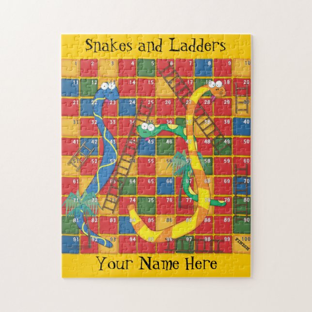 Snakes and Ladders Jigsaw Puzzle (Vertical)