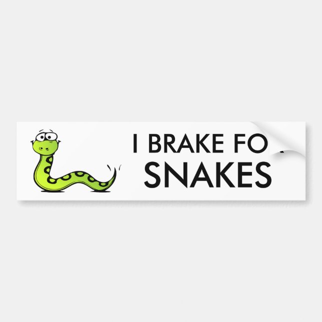 snakes bumper sticker (Front)