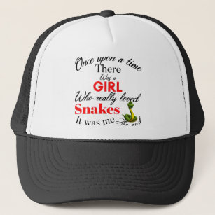 snakes girl trucker hat