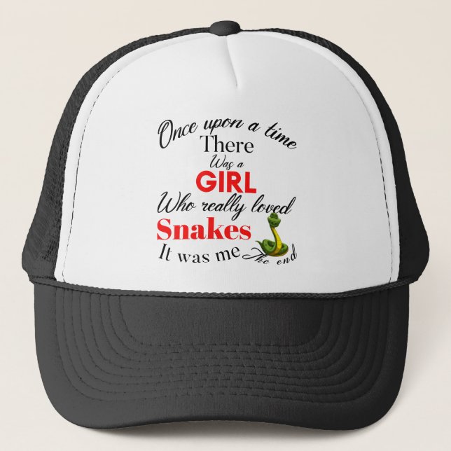 snakes girl trucker hat (Front)