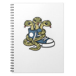 Snakes on shoes notebook