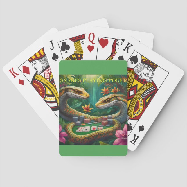 Snakes Playing  Cards (Back)