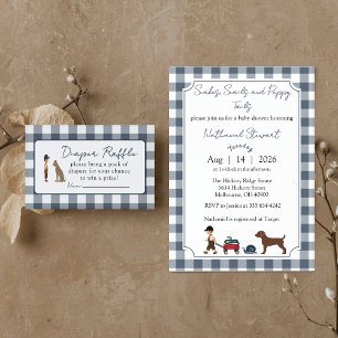 Snakes, Snails & Puppy Tails -diaper raffle card