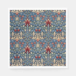Snakeshead, Flower Wallpaper by William Morris Napkin