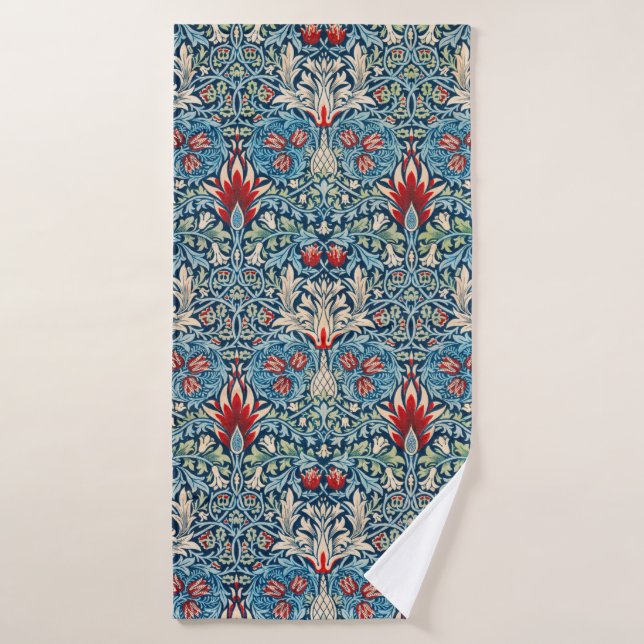 Snakeshead, William Morris Bath Towel (Bath Towel)