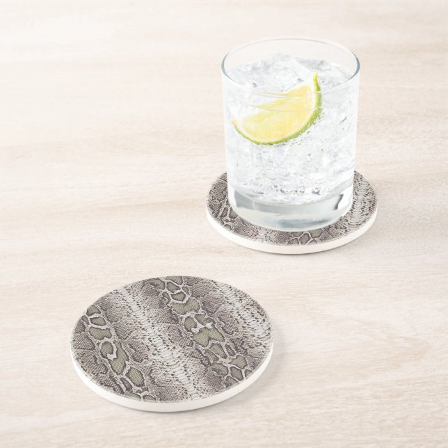Snakeskin Animal Print Coaster (Side)