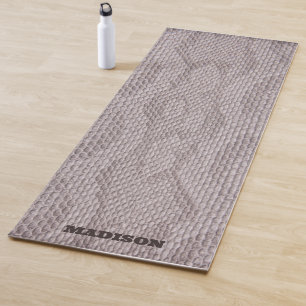 Snakeskin Beige Yoga Mat