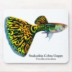 Snakeskin Cobra Guppy Mousepad