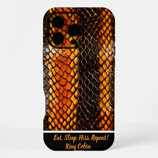 Snakeskin create intricate patterns iPhone case (Back)