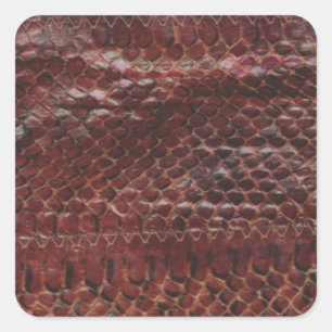 Snakeskin Effect Square Sticker