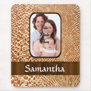 Snakeskin look custom photo mouse pad
