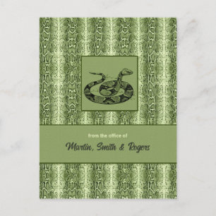 Snakeskin Personalised Postcard