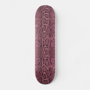 Snakeskin pink skateboard