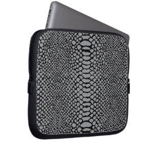 Snakeskin Printed Laptop Sleeve