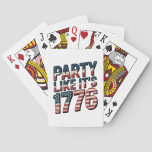 Snakin' Like It's 1776 Playing Cards