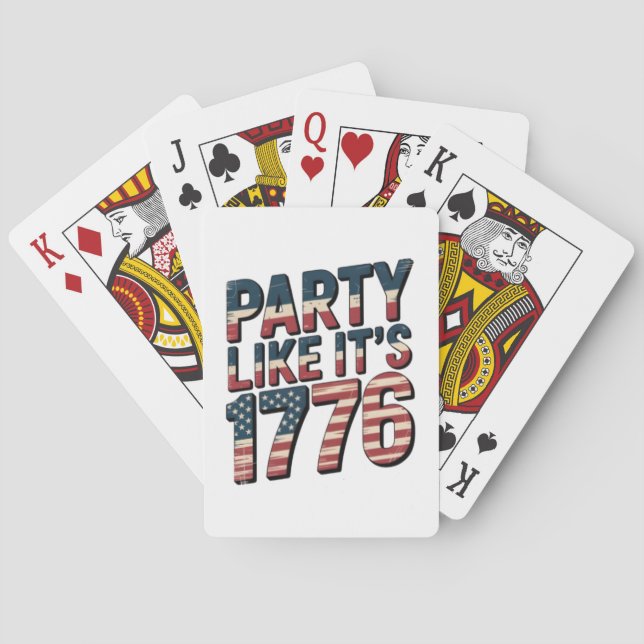 Snakin' Like It's 1776 Playing Cards (Back)