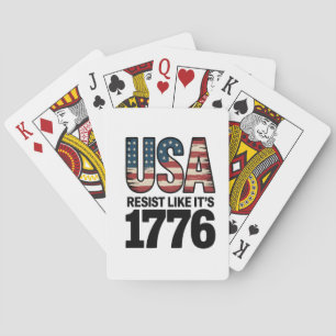 Snakin' Like It's 1776 Playing Cards