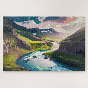Snaking River  Jigsaw Puzzle