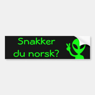 Snakker du norsk? Bumper Sticker
