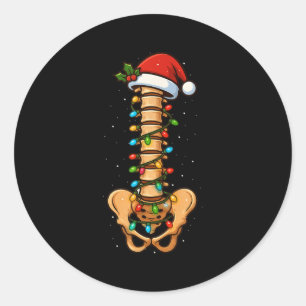 Snal Cord Christmas Neurologist Sne Doctor Men Wom Classic Round Sticker