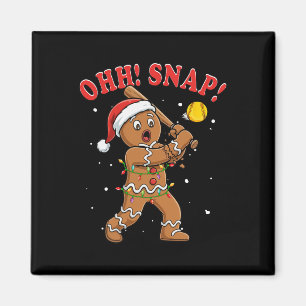 Snap Christmas Santa Gingerbread Playing Softll Pl Magnet