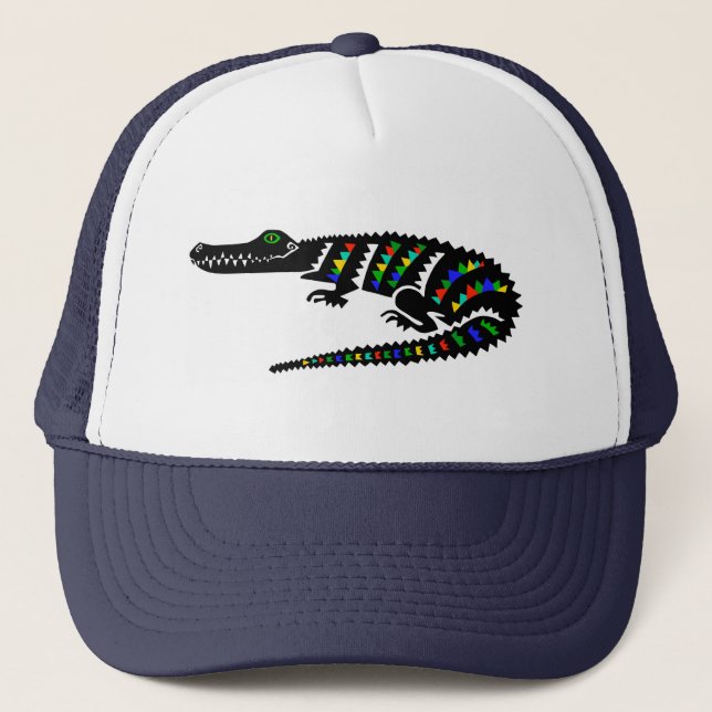 Snap! Graphic CROCODILE -Conservation - Ecology Trucker Hat (Front)