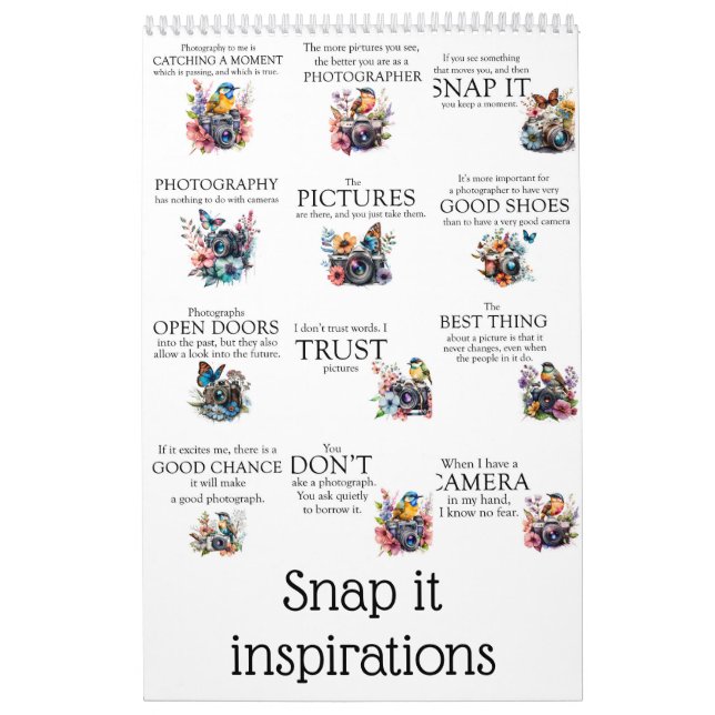 Snap it inspirations calendar (Cover)