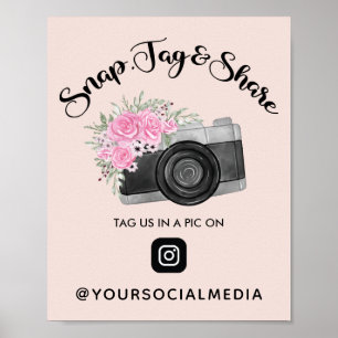 Snap, Tag, Share Instagram Social Media   Poster