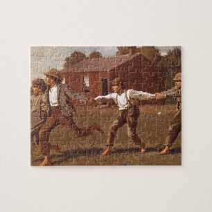 Snap the Whip', Winslow Homer_Great Work of Art Jigsaw Puzzle